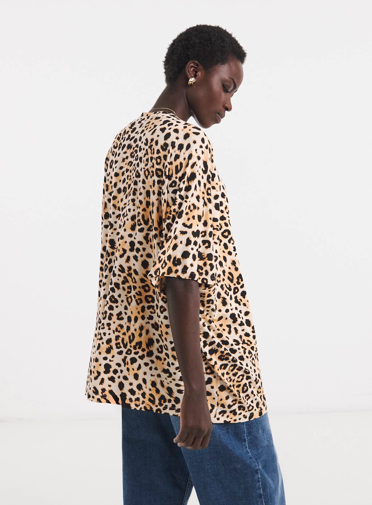 JD WILLIAMS Short Sleeve Leopard Print Cardigan 20 - Image 2